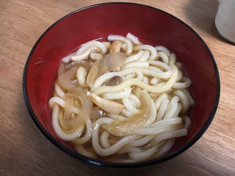 きのこと玉ねぎのうどん